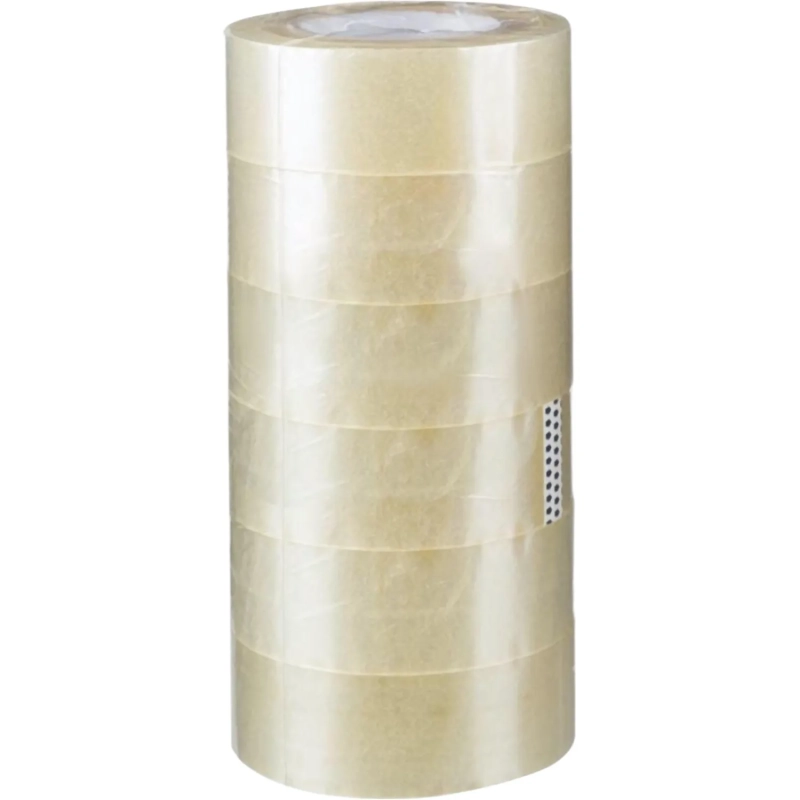 Клейкая лента упаковочная 48мм x 200м 40мкр прозрачная 6 шт/уп СПб