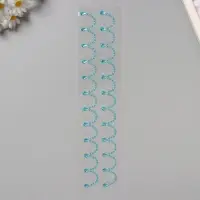 Наклейка - стразы &laquo;Подвесы&raquo;, на шею, запястье, синяя, 35&times;8 см