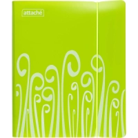 Бизнес-тетрадь А5,120 л,пласт обл,на рез,с разд, ATTACHE FANTASY,салат