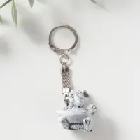 Брелок "Крыс маленький с сыром", 3,4см