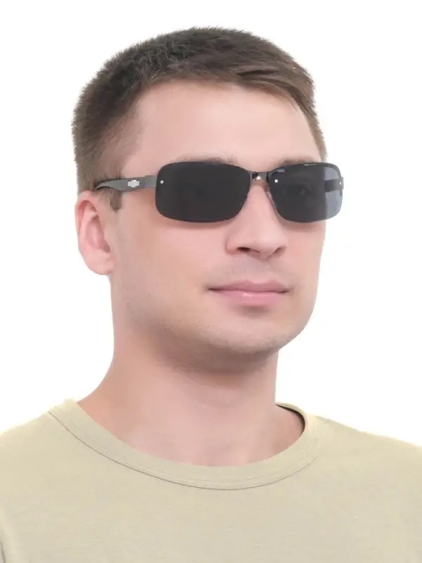 Очки солнцезащитные OneSun, дужка 13 см, ширина 15 см, 4.5&times;6.5 см, линзы - накладки