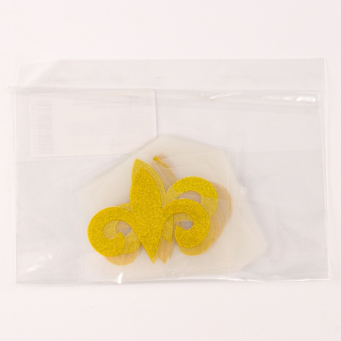 Термотрансфер на листе «Трилистник», 5 х 7 см, набор 20 шт., золото с блёстками Термотрансфер на листе «Трилистник», 5 х 7 см, набор 20 шт., золото с блёстками