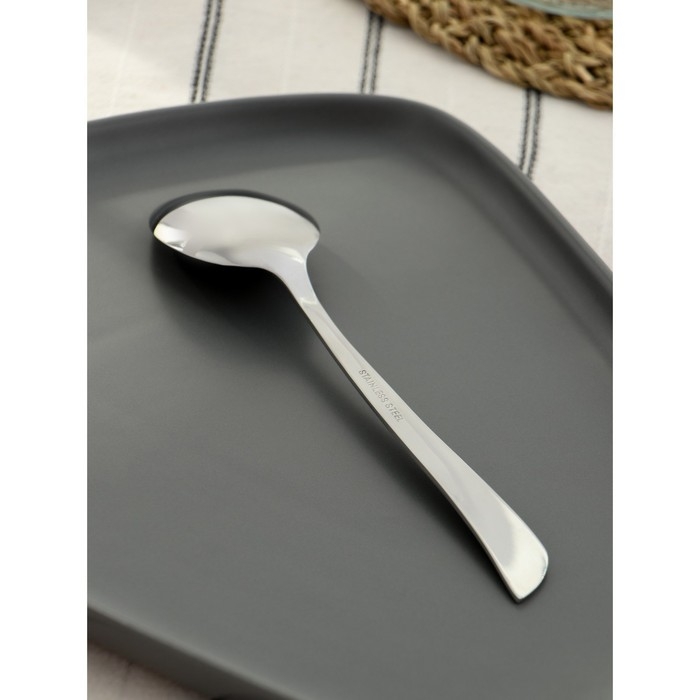 Набор ложек столовых 6 шт, 19,3 см Доляна Набор ложек столовых 6 шт, 19,3 см Доляна "Верона" толщина 2 мм