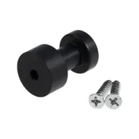 Крючки мебельные CAPPIO TKD033, однорожковый, цвет черный, набор 2 шт