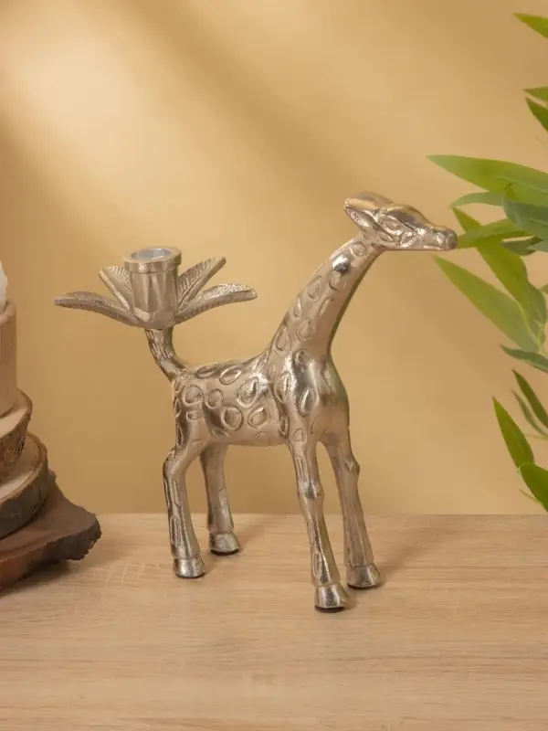 Подсвечник  Подсвечник "Жираф" алюминий 22,5х11,5х23 см