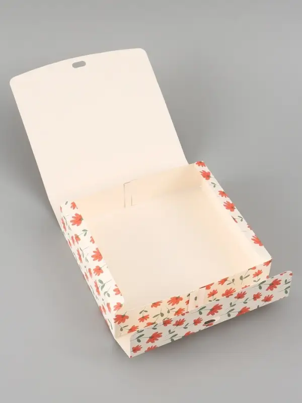 Коробка подарочная самосборная For you, 20&times;18&times;5 см, с лентой