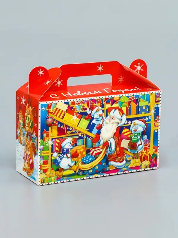 Подарочная новогодняя коробка «Сияние праздника» , подарочек малый 17.5×7×10.5 см Подарочная новогодняя коробка «Сияние праздника» , подарочек малый 17.5×7×10.5 см