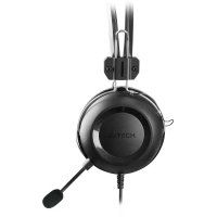 Гарнитура A4Tech черный 2м накладные USB оголовье (HU-35)