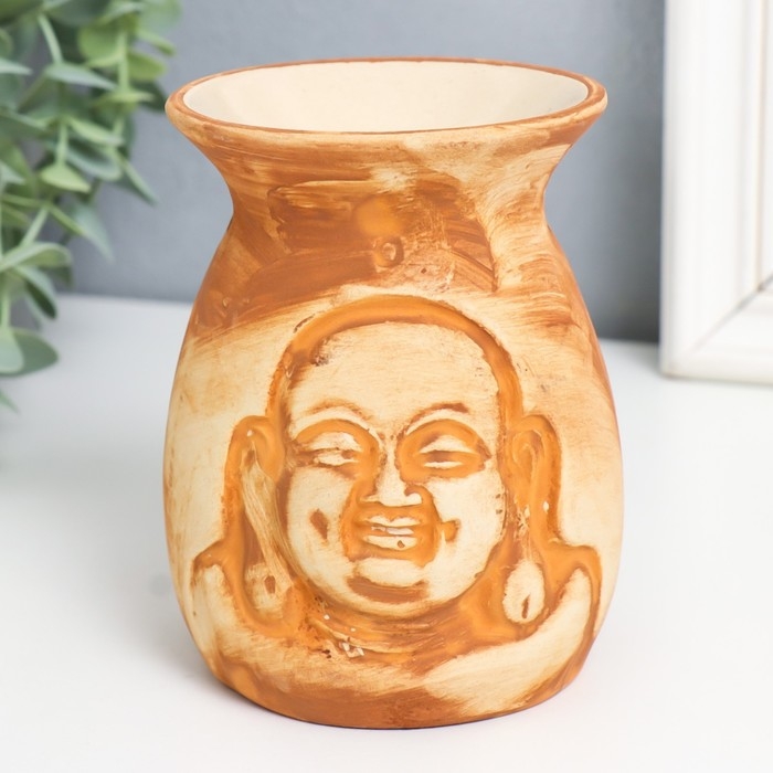 Аромалампа керамика  Аромалампа керамика "Довольный Хотей" МИКС 9,5х9,5х12 см