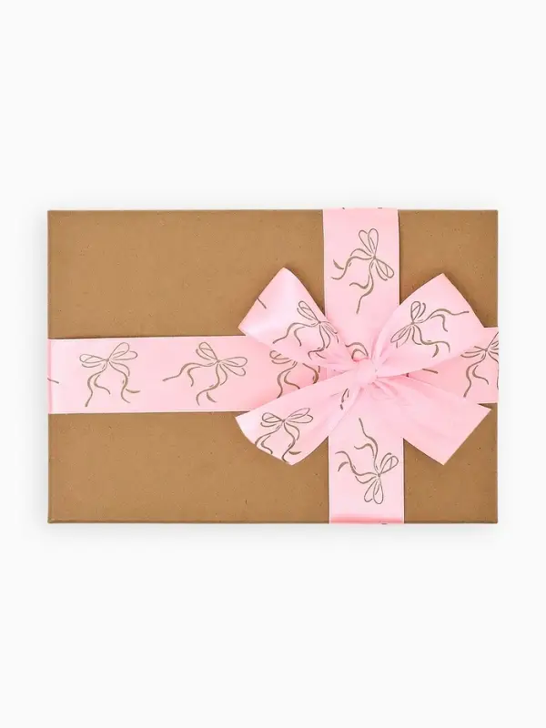 Лента атласная &laquo;Бантики&raquo;, тиснение, 4 см &times; 23 м (&plusmn;1 м)