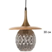 Светильник BayerLux ЭКО &laquo;Кен&raquo; 1&times;40 Вт Е27 черный/коричневый 23&times;23&times;100 см