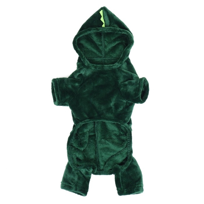 Комбинезон Комбинезон "Дракоша" с капюшоном, размер L (ДС 35 см, ОГ 45 см, ОШ 35 см), зелёный