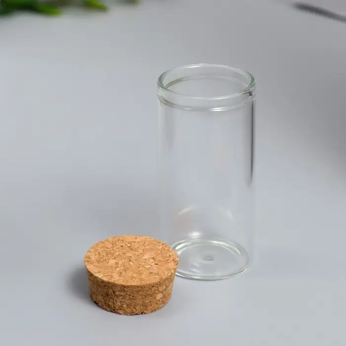 Декор для творчества стекло с пробкой «Колба» 6×3×3 см Декор для творчества стекло с пробкой «Колба» 6×3×3 см