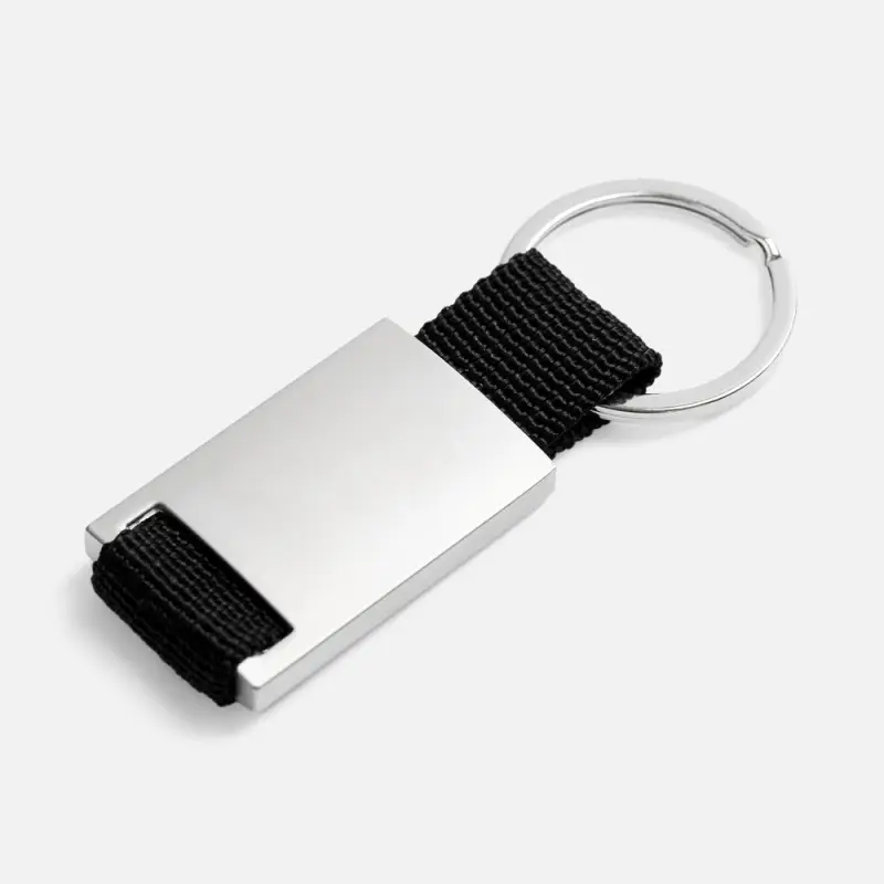 Брелок Inlet с тканевой вставкой, черный Брелок Inlet с тканевой вставкой, черный