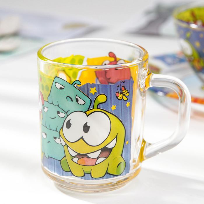 Набор посуды детский Priority «Ам Ням», 3 предмета: тарелка d=20 см, салатник d=13 см, кружка 200 мл, стекло Набор посуды детский Priority «Ам Ням», 3 предмета: тарелка d=20 см, салатник d=13 см, кружка 200 мл, стекло