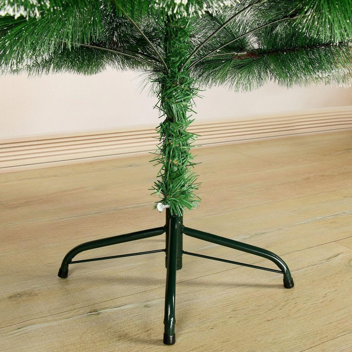 Кедр иней 150 см, d иголок 10 см, d нижнего яруса 82 см, 152 ветки, металл подставка Кедр иней 150 см, d иголок 10 см, d нижнего яруса 82 см, 152 ветки, металл подставка