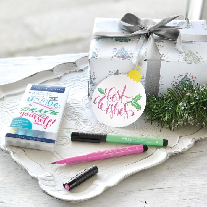 Набор капиллярных ручек Faber-Castell Pitt Artist Pen Lettering, 6 штук, 0,3 мм/Brush, с европодвесом Набор капиллярных ручек Faber-Castell Pitt Artist Pen Lettering, 6 штук, 0,3 мм/Brush, с европодвесом