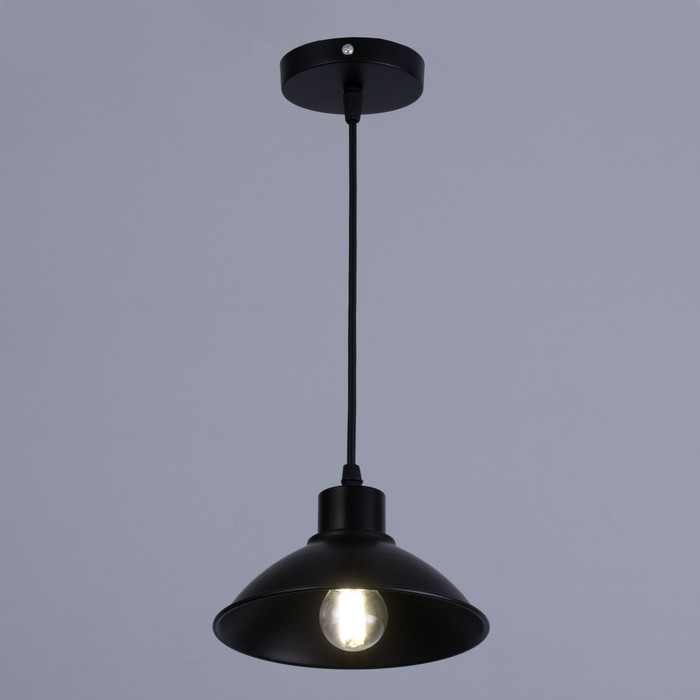 Светильник Светильник "Артена" 1xE27 40Вт черный 18х18х6-106 см