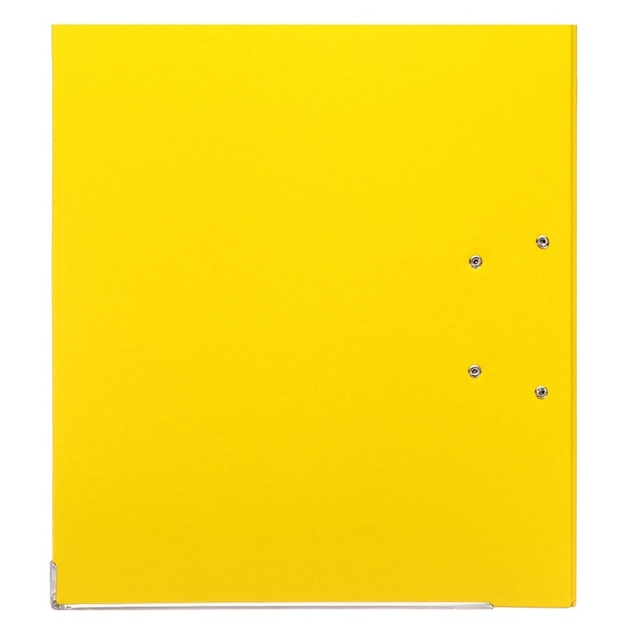 Папка-регистратор А4, 75 мм, Calligrata, ПВХ, тиснение Папка-регистратор А4, 75 мм, Calligrata, ПВХ, тиснение "лен", металлическая окантовка, карман на корешок, собранная, желтая, микс