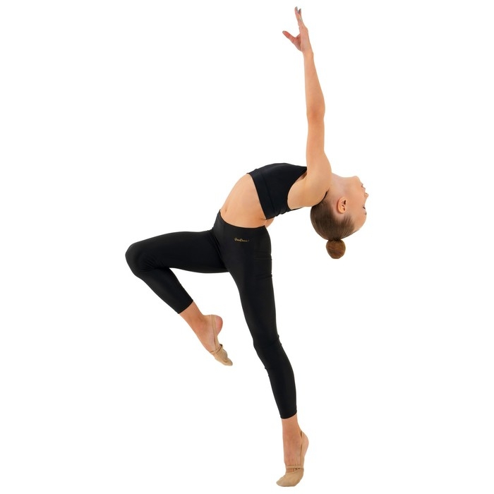 Топ-борцовка для гимнастики и танцев Grace Dance, р. 42, цвет чёрный Топ-борцовка для гимнастики и танцев Grace Dance, р. 42, цвет чёрный