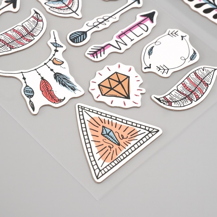 Наклейки для творчества Наклейки для творчества "Гармония с природой" набор 2 листа 22х12,5 см