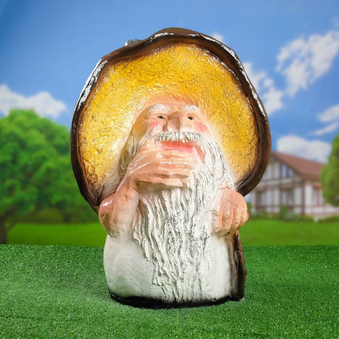 Садовая фигура  Садовая фигура "Гриб Старик боровик" огромный 64х46см