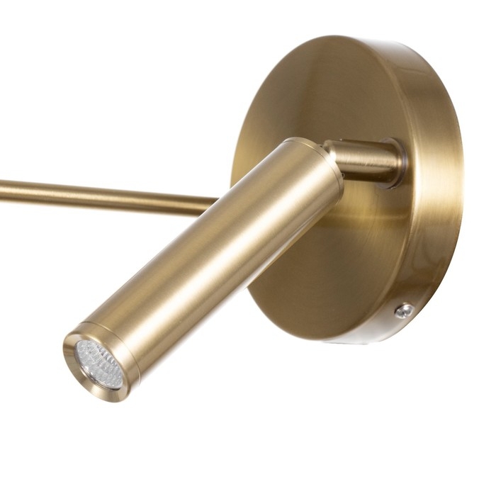 Бра "Титан" 2хLED 6Вт+3Вт 4000К золото 12х12х70см