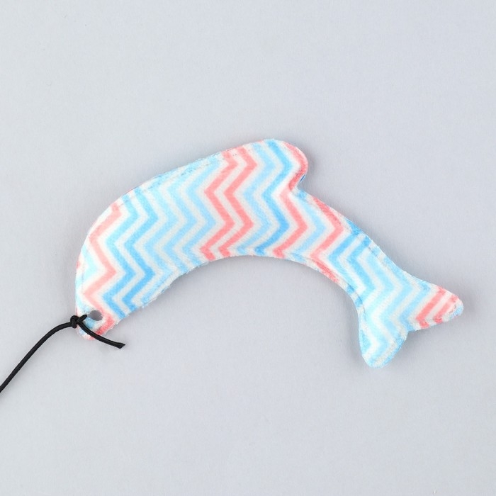 Дразнилка с игрушкой и шуршалкой «Дельфин», 8 см Дразнилка с игрушкой и шуршалкой «Дельфин», 8 см