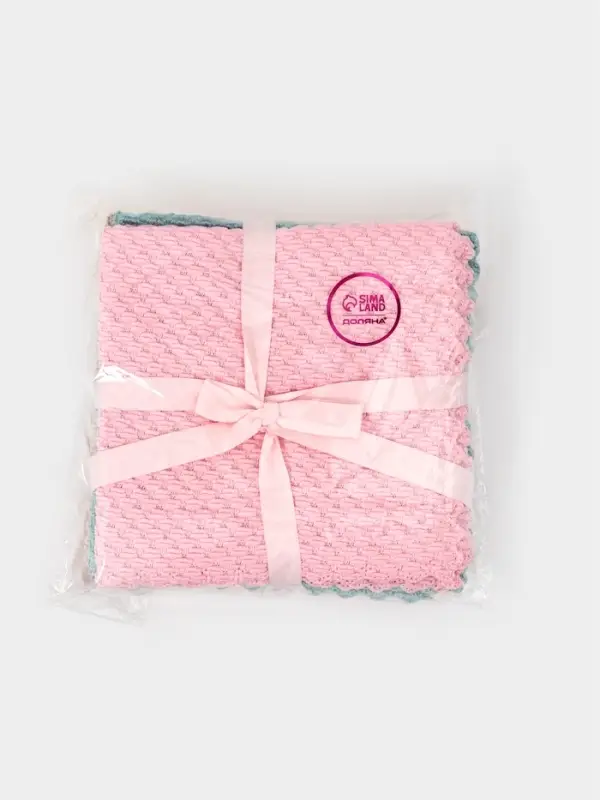 Салфетки для уборки Доляна &laquo;Бантик&raquo;, 5 шт., микрофибра, 30&times;30 см
