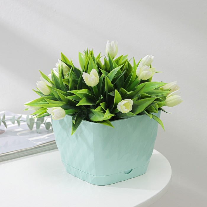 Горшок «Классика», 1 л, цвет мятный Горшок «Классика», 1 л, цвет мятный