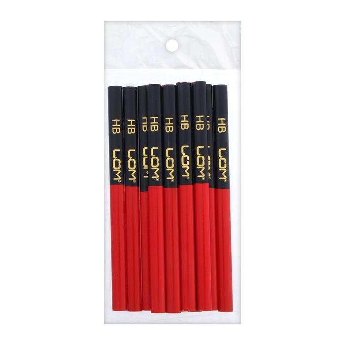 Карандаши строительные ЛОМ, двухцветные, 180 мм, 12 шт. Карандаши строительные ЛОМ, двухцветные, 180 мм, 12 шт.