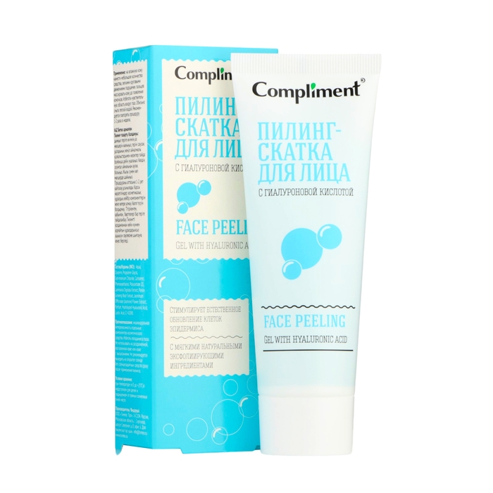 Пилинг-скатка для лица Compliment с гиалуроновой кислотой, 80 мл Пилинг-скатка для лица Compliment с гиалуроновой кислотой, 80 мл