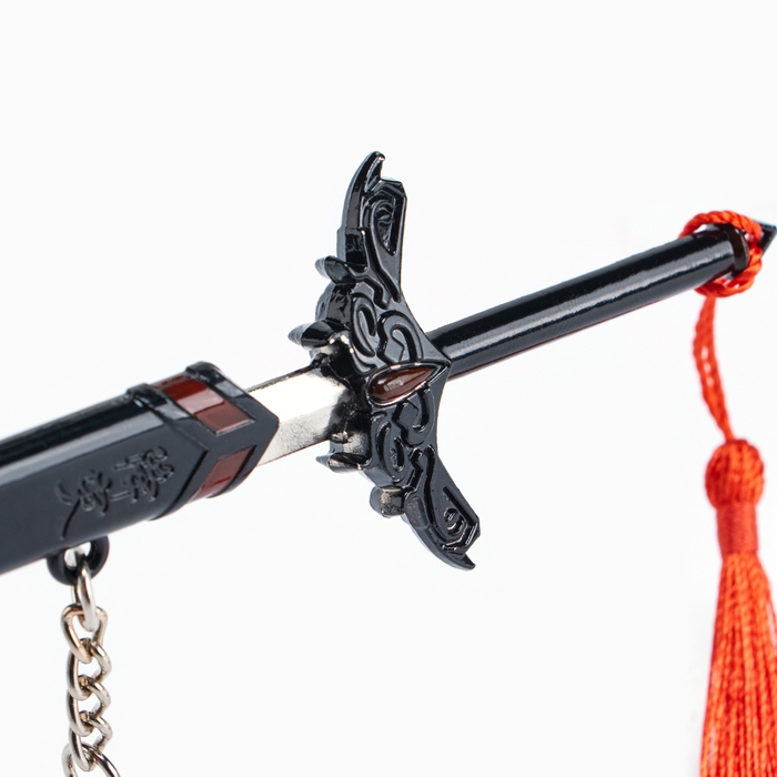 Сувенирное оружие подвесное мини Сувенирное оружие подвесное мини "Меч в стиле Геншин", брелок, 20 см, чёрный