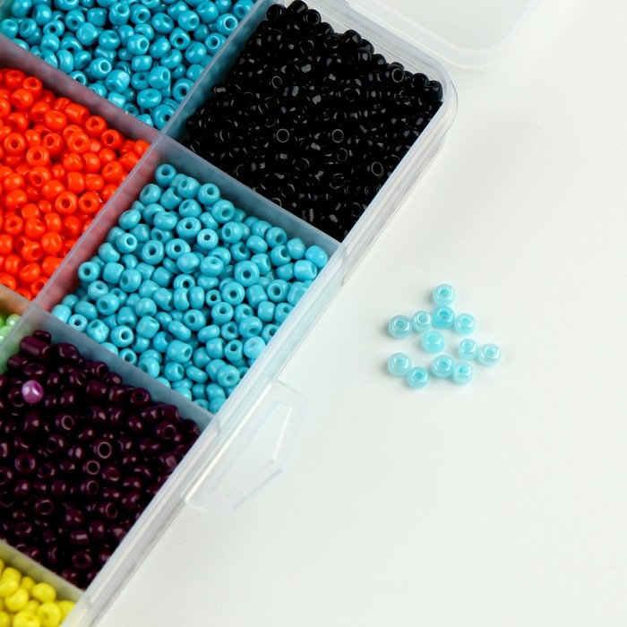 Набор для создания украшений, набор 24 цвета, 1 шт. — 2 мм, леска, ножницы, фурнитура Набор для создания украшений, набор 24 цвета, 1 шт. — 2 мм, леска, ножницы, фурнитура