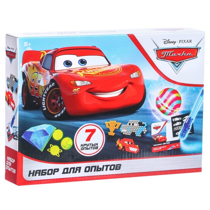 Большой набор опытов «Тачки», 7 крутых опытов Большой набор опытов «Тачки», 7 крутых опытов