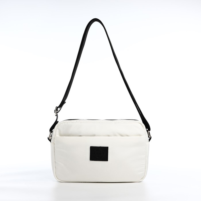 Сумка кросс-боди на молнии, цвет молочный Сумка кросс-боди на молнии, цвет молочный