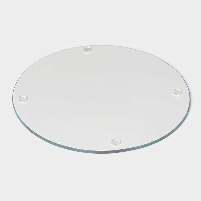 Доска разделочная стеклянная Доляна «Цветы», d=20 см Доска разделочная стеклянная Доляна «Цветы», d=20 см