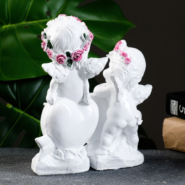 Фигура Фигура "Ангелы с сердечком" набор, 18х14см