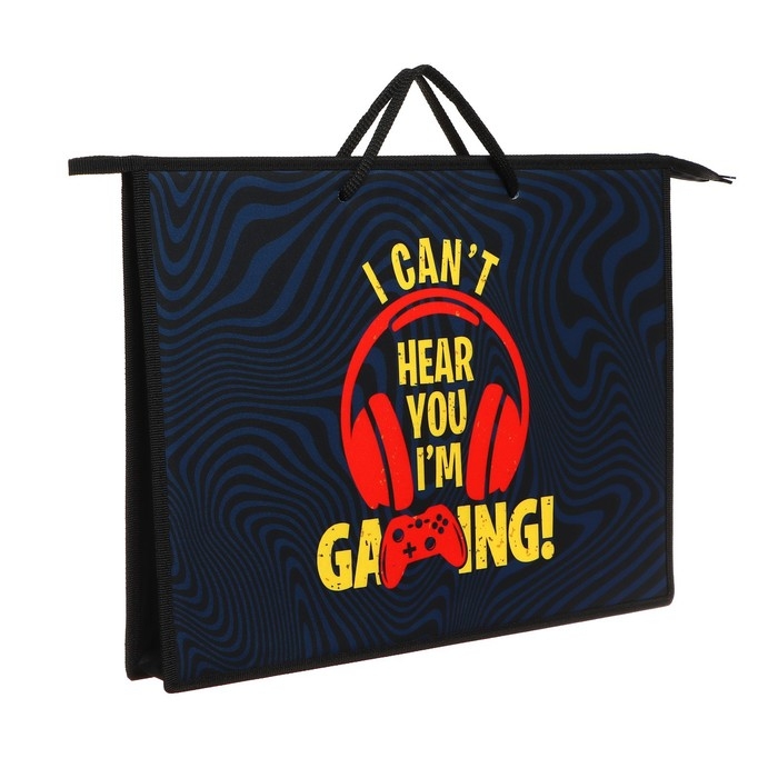 Папка для чертежей и рисунков A3, 470 х 345 х 50 мм, с ручками, пластик/текстиль, молния сверху, ПР 3 -20 Папка для чертежей и рисунков A3, 470 х 345 х 50 мм, с ручками, пластик/текстиль, молния сверху, ПР 3 -20 "Я играю" 70589