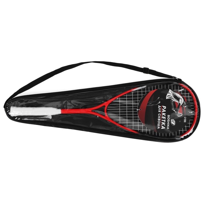 Ракетка для сквоша BOSHIKA, цвет красный Ракетка для сквоша BOSHIKA, цвет красный