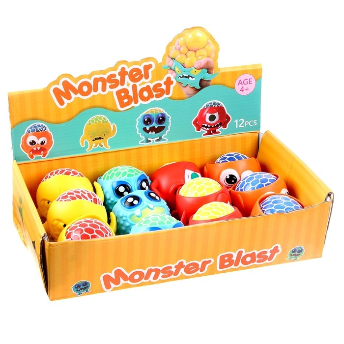 Мялка «Монстр» с гидрогелем, виды МИКС Мялка «Монстр» с гидрогелем, виды МИКС