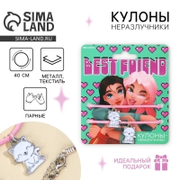 Подвеска неразлучники «Best Friend», 2 шт, длина 50 см