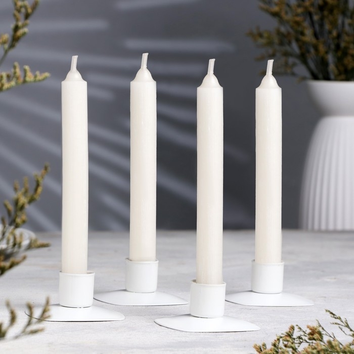 Набор свечей хозяйственных, 1,8х17,5 см, 5 ч, 40 г, 4 штуки Набор свечей хозяйственных, 1,8х17,5 см, 5 ч, 40 г, 4 штуки