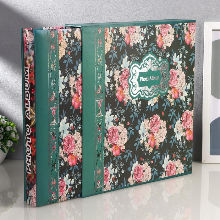 Фотоальбом на 400 фото 10х15 см Фотоальбом на 400 фото 10х15 см "Цветочная элегия" в коробке МИКС 34х31х5,5 см
