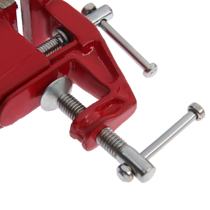 Тиски слесарные ТУНДРА, винтовой зажим, 40 мм