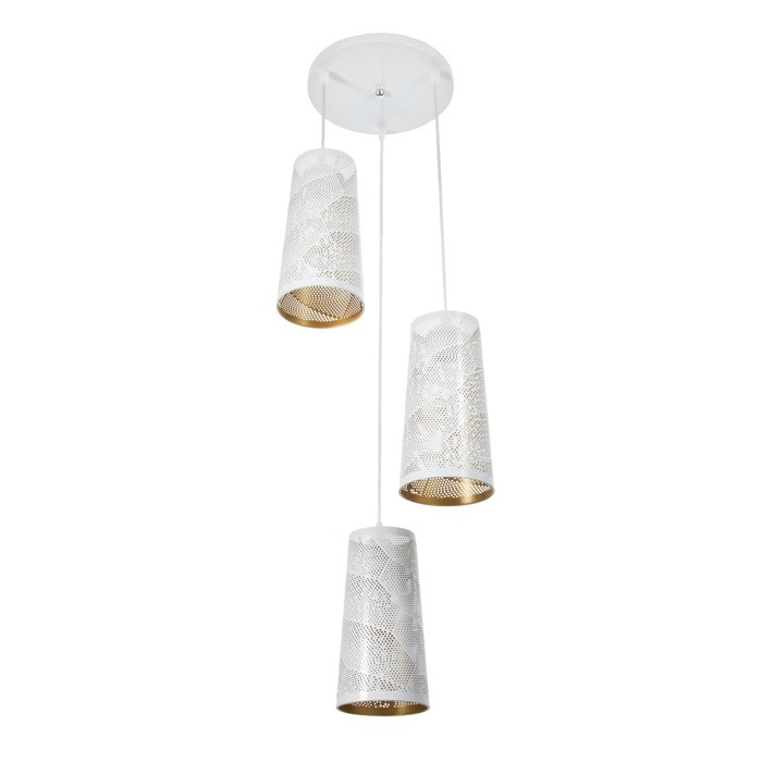 Светильник BayerLux Светильник BayerLux "Плаза" 3хЕ27 40Вт белый золото 30х30х24-90см