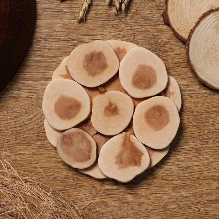 Подставка под горячее «Классика», D=15 см, можжевельник Подставка под горячее «Классика», D=15 см, можжевельник