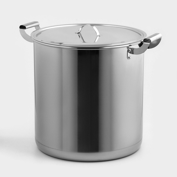 Кастрюля сварная, 50 л, металлическая крышка Кастрюля сварная, 50 л, металлическая крышка