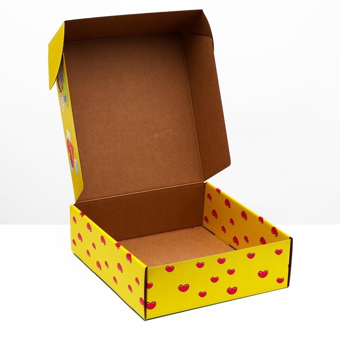 Подарочная коробка Подарочная коробка "Любовь это...", зелёная, 28,5 х 9,5 х 29,5 см 1шт