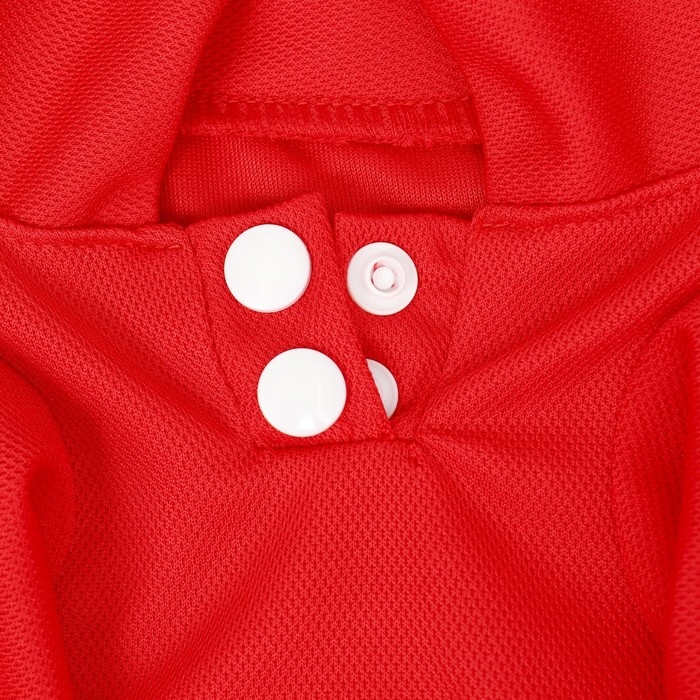 Футболка-поло для животных, S (ДС 25, ОГ 35, ОШ 24 см), красная Футболка-поло для животных, S (ДС 25, ОГ 35, ОШ 24 см), красная